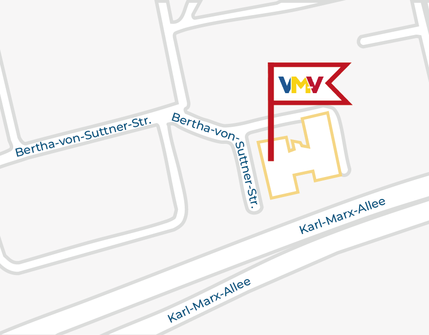 Anfahrt zur Beihilfestelle des Kommunaler-Versorgungsverbands Mecklenburg-Vorpommern